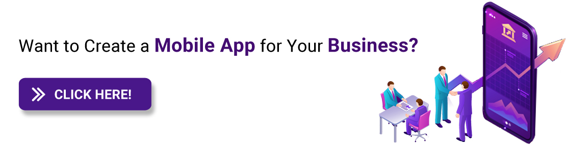 Mobile App for bussiness CTA
