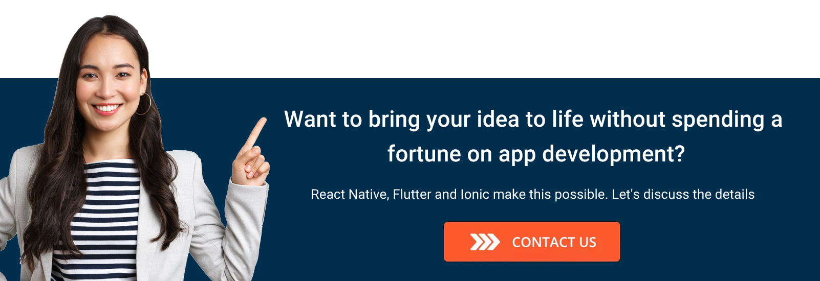 React vs Flutter vs Ionic CTA3