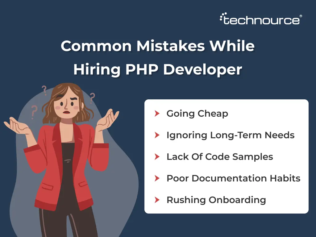 Common mistakes while hiring PHP developer