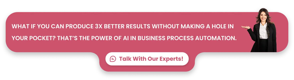 What if you can produce 3X better results without making a hole in your pocket? That’s the power of AI in business process automation.